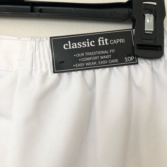 New White Alfred Dunner Martinique Capris - Picture 2 of 5